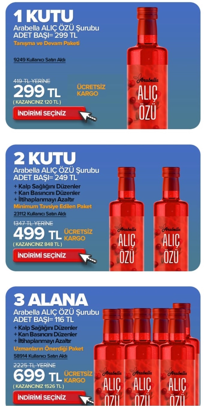 Acabella Alıç Özü Türkiye Resmi Satış Sitesi